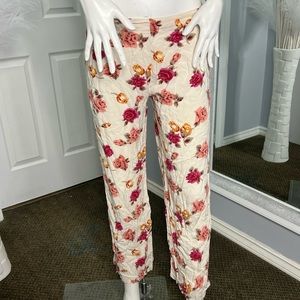 Bohemian Floral Straight Pants